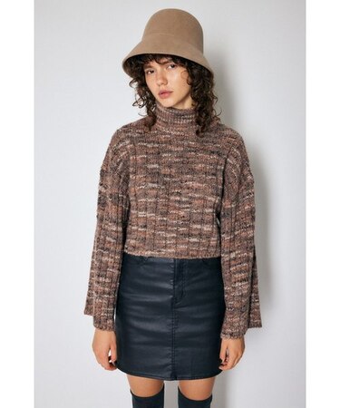 GRADATION CROP ニット