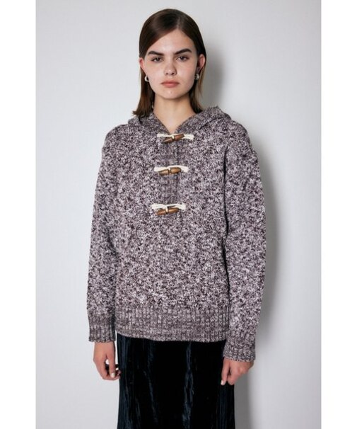 TOGGLE HOODED ニット