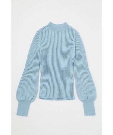 DROOPY SLEEVES RIB KNIT トップス