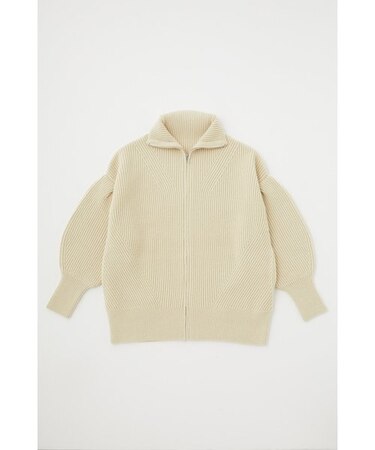 ZIP UP TUCK SLEEVE KNIT ジャケット