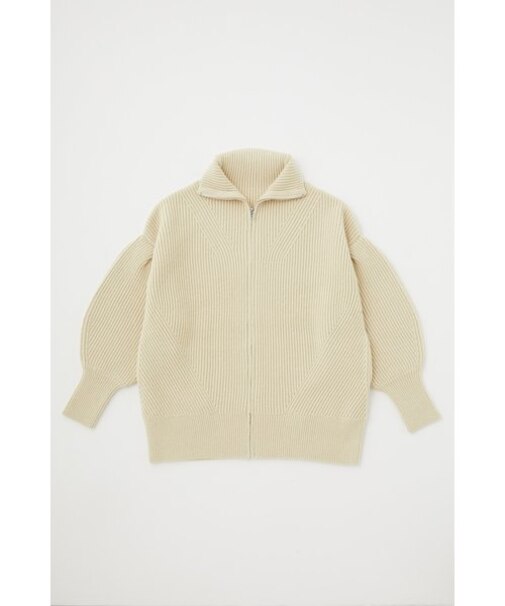 ZIP UP TUCK SLEEVE KNIT ジャケット