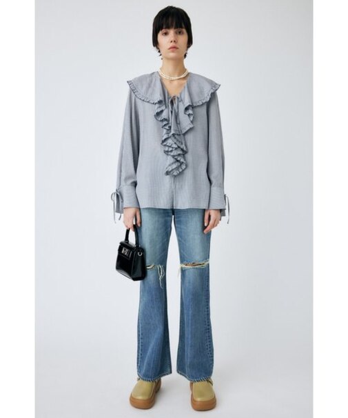 STRIPE RAFFLE ブラウス