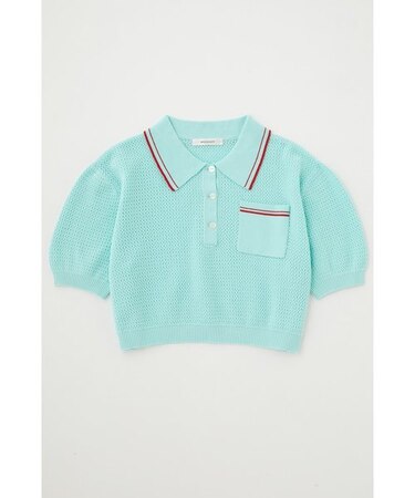 MARINE CROPPED KNIT トップス