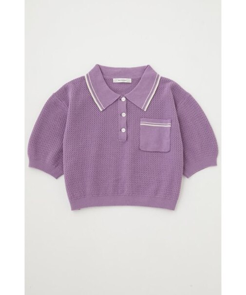 MARINE CROPPED KNIT トップス