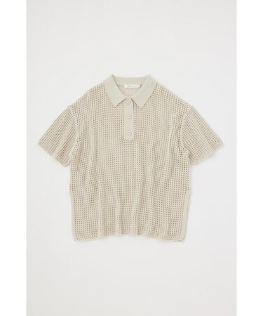 MESH S／S POLO ニットトップス