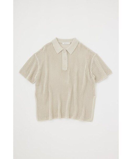 MESH S／S POLO ニットトップス