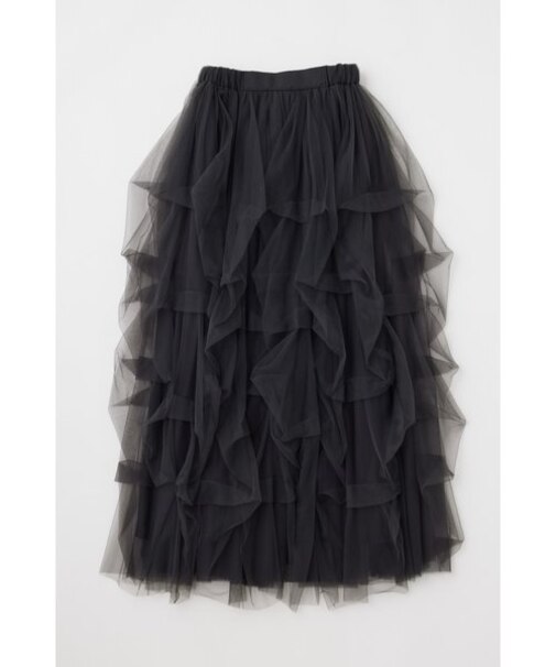 VOLUME TULLE ロングスカート