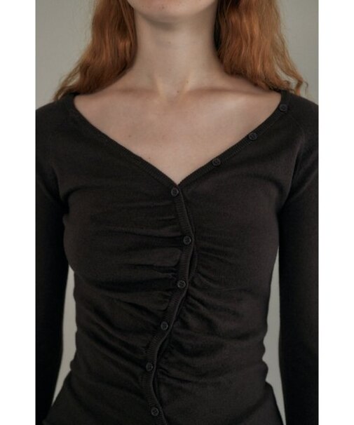 THIN ボタンアップニット