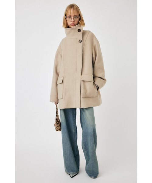 moussy STAND COLLAR MIDDLE コート STAND COLLAR MIDDLE コート｜マウジーの通販｜&mall（アンドモール