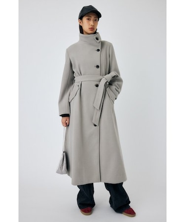 STAND COLLAR ロングコート｜マウジーの通販｜&mall（アンドモール 