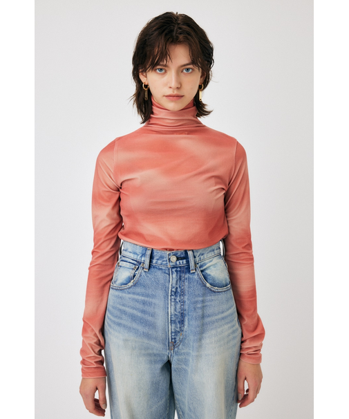 HI NECK CUT トップス