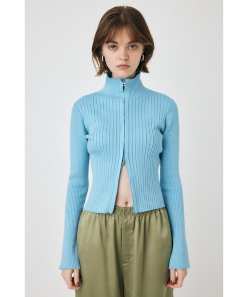 ZIP UP LS KNIT シャツ