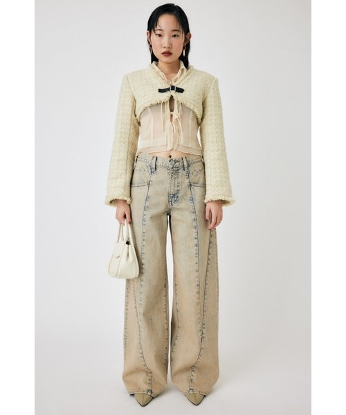 MOUSSY マウジー CURVED LINE CHEMICAL BAGGY