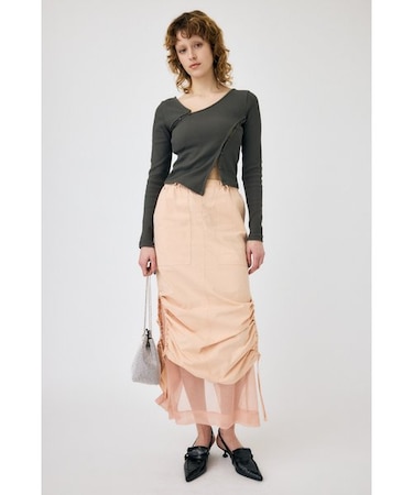 MESH LAYERED CARGO スカート