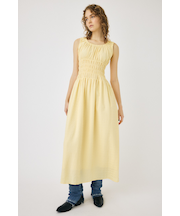 SUCKER CHECK GATHER ドレス