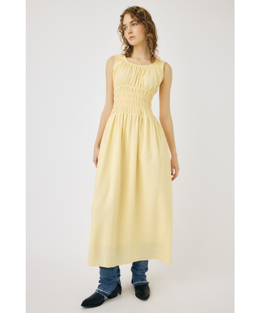 SUCKER CHECK GATHER ドレス