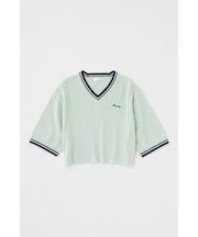 MOUSSY CROPPED KNIT Tシャツ