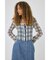 FRONT TIED CHECK シャツ
