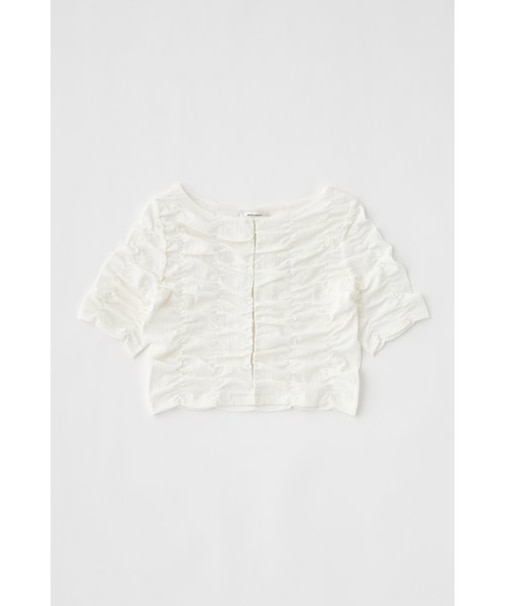 SHIRRING CROP トップス