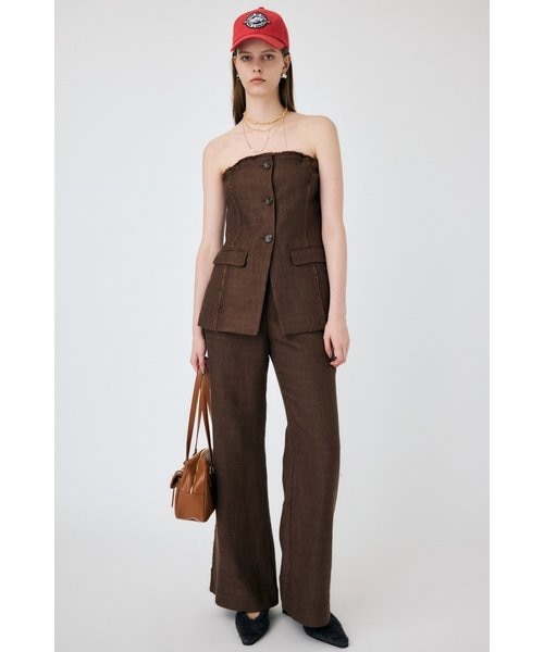 TAILORED BARE TOP オールインワン｜マウジーの通販｜&mall（アンド