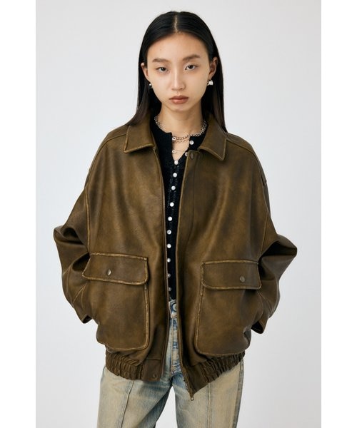 moussy マウジー F/LEATHER A-2 フライト レザージャケット F／LEATHER A-2 フライトジャケット｜マウジーの通販｜&mall（アンド
