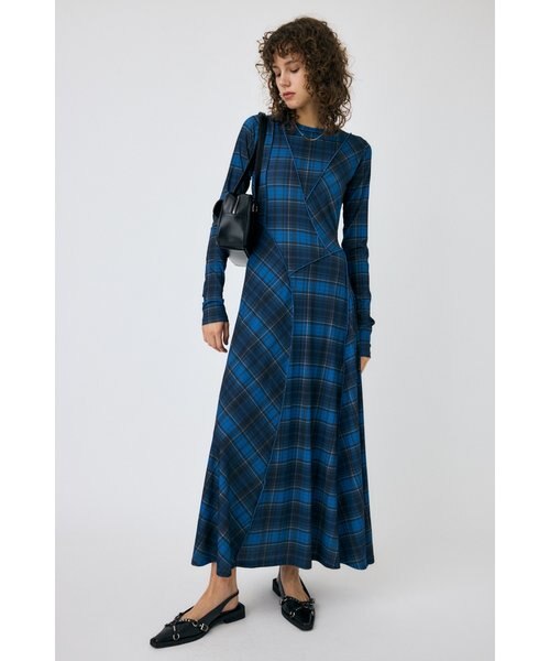 手作りテディベア 青いチェックドレス 手作りテディベア 青いチェックドレス オーダー製作】小～高校 卒業