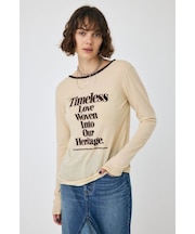 SHEER LOGO ロングスリーブTシャツ