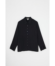 サテンシャツ　リサイクルポリエステル×レーヨン素材