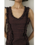 ツイードニットタンクトップ　オーガニックコットン使用