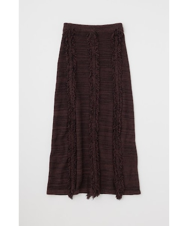 ツイードニットスカート　オーガニックコットン使用