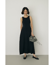 ノースリーブニットワンピース　オーガニックコットン使用