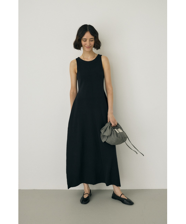 ノースリーブニットワンピース　オーガニックコットン使用