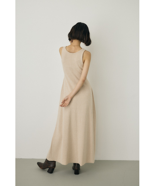 ノースリーブニットワンピース　オーガニックコットン使用