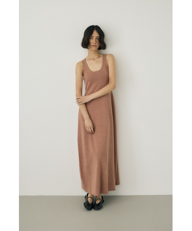 ノースリーブニットワンピース　オーガニックコットン使用