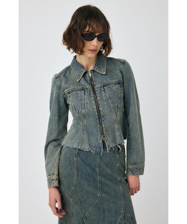 WAIST TUCK デニムシャツ ブルー｜マウジーの通販｜&mall（アンド 