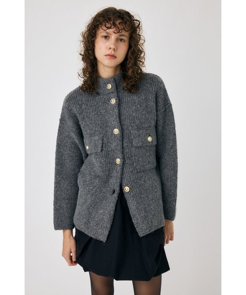 moussy MIX YARN OVER ニット カーディガン MIX YARN OVER ニット カーディガン｜マウジーの通販｜&mall