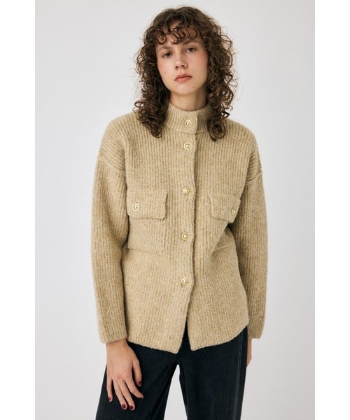 MIX YARN OVER ニット カーディガン｜マウジーの通販｜&mall（アンド