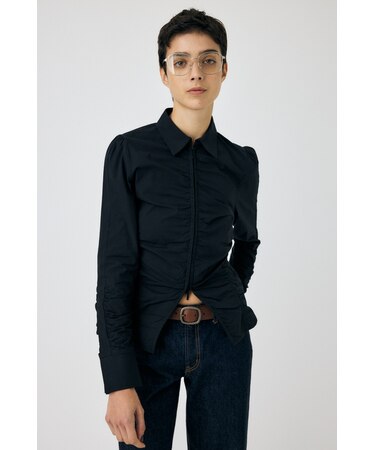 ZIP UP WAIST SHAPE シャツ｜マウジーの通販｜&mall（アンドモール 