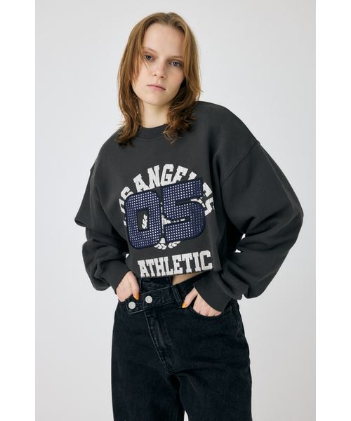 RHINESTONE NUMBER REMAKE プルオーバー｜マウジーの通販｜&mall