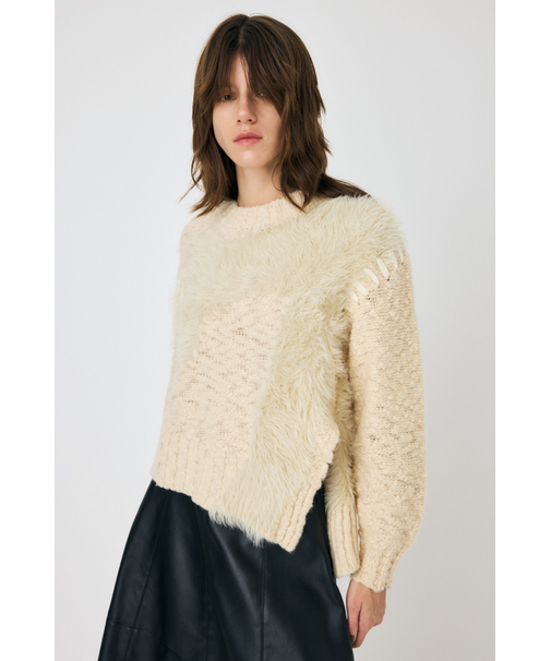 INTARSIA SLIT セーター