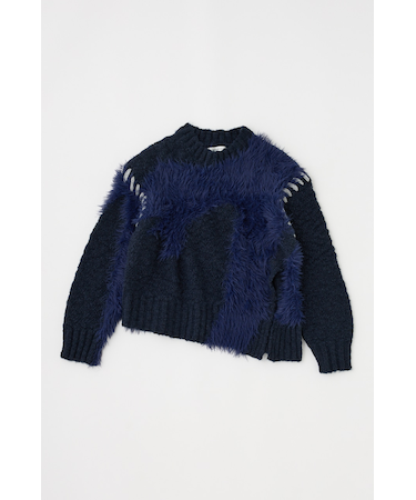 INTARSIA SLIT セーター