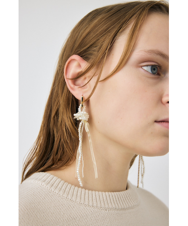 F／PEARL BIJOU HOOP イヤリング