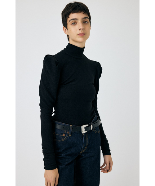 POINT SHOULDER グリッタートップス｜マウジーの通販｜&mall