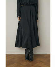 花柄刺繍フレアスカート リサイクルポリエステル使用