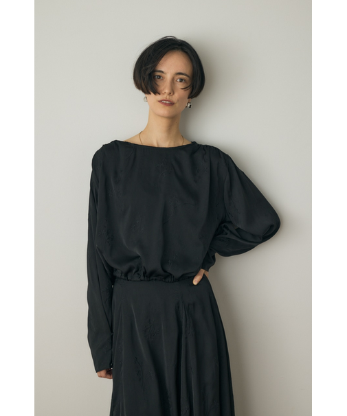 花柄刺繍ブラウス リサイクルポリエステル使用