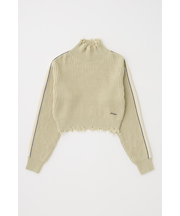 GRUNGE LINE SLEEVE ニットトップス