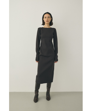 バックオープンニットワンピース リサイクルポリエステル使用