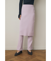 ニットミディスカート×ニットレギンス リサイクルポリエステル使用