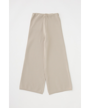 ニットワイドパンツ　リサイクルポリエステル×オーガニックコットン