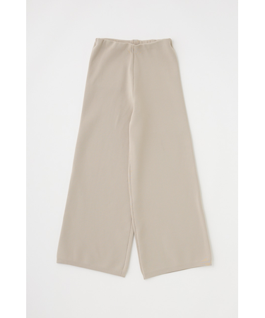 ニットワイドパンツ　リサイクルポリエステル×オーガニックコットン